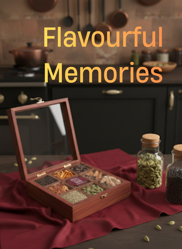 Wooden Spices Box - Spice Square Premium Box