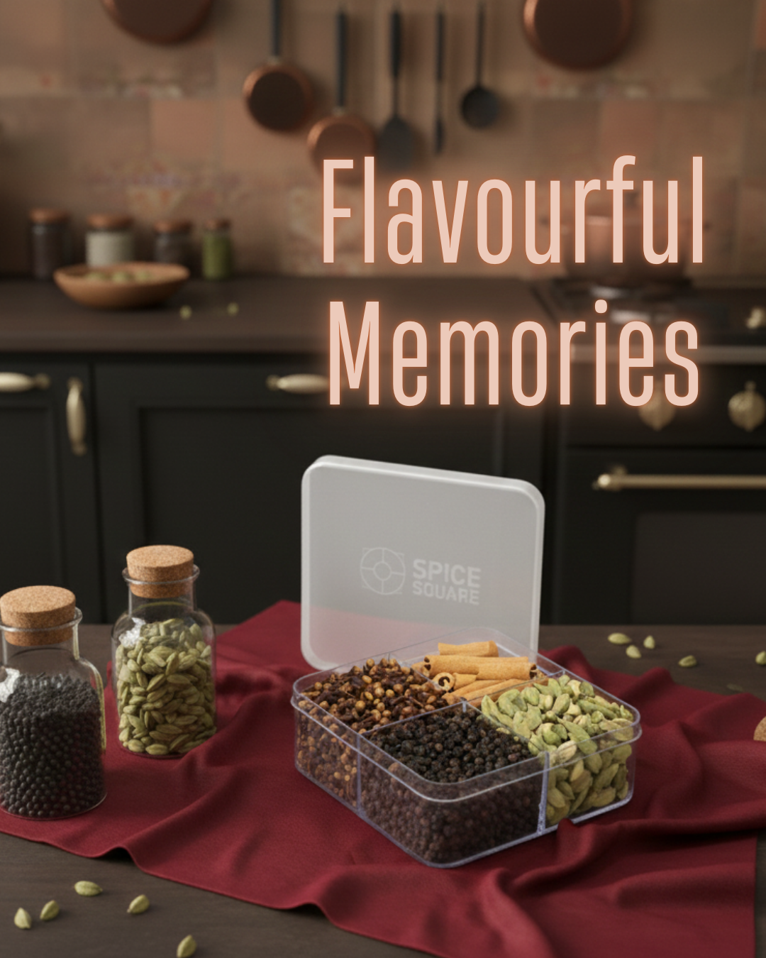 Acrylic Spices Box - Spice Square Premium Gift Box