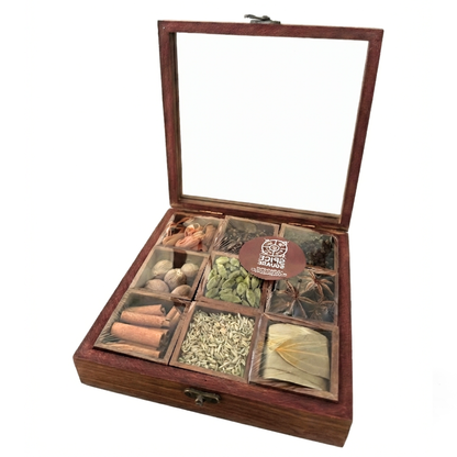 Wooden Spices Box - Spice Square Premium Box