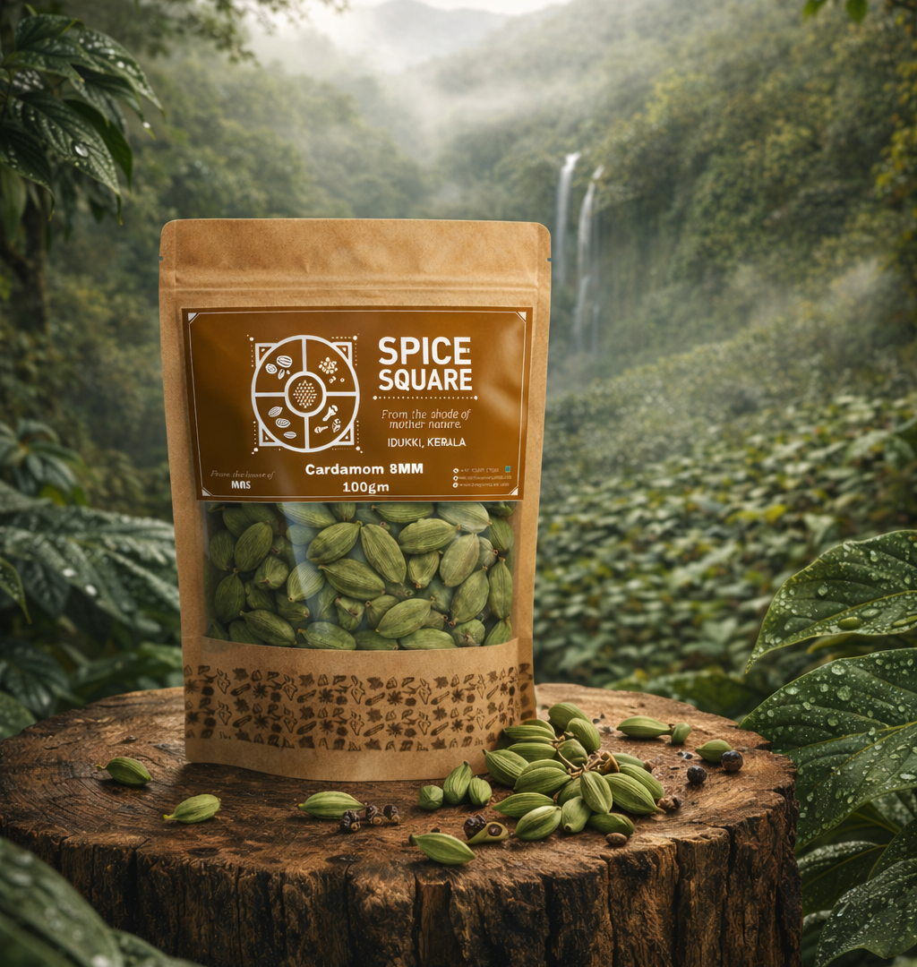 8mm Bold Cardamom इलायची - Spice Square Premium Quality